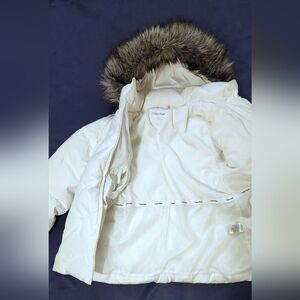 Calvin Klein Women's White Puffer Jacket